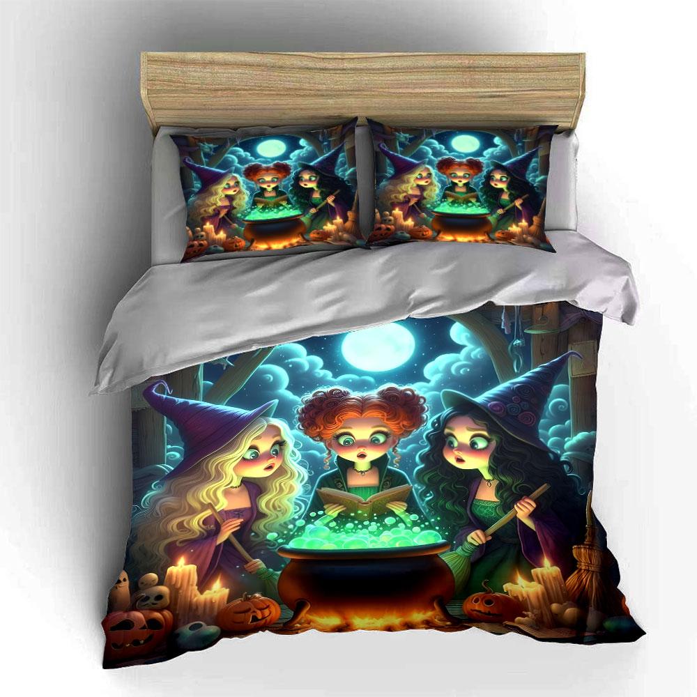 Magical witches' moonlit spell. Bedding sets Duvet covers Pillowcases(1* Duvet Cover 2* Pillowcases without duvet insert)