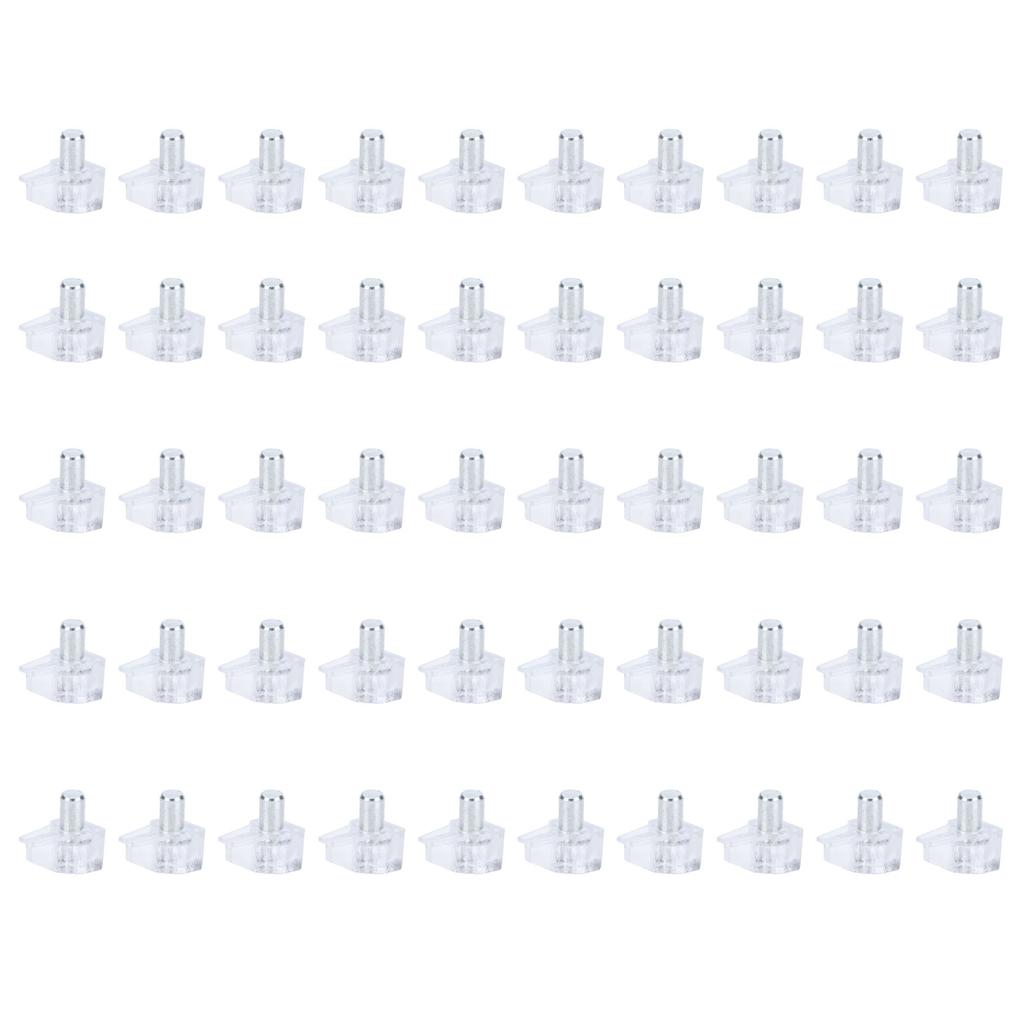 50PCS Clear Shelf Support Pegs Shelf Holder Pins Bracket Cabinet Clips Holder Furniture Hardware