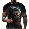Cool Astronaut Cat T Shirt For Men Space 3d Print Short Sleeve Tee Shirt Cute Animal Fashion Street Personality Graphic Tops