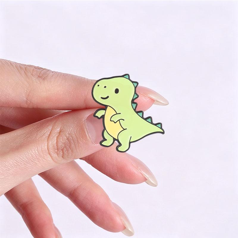 Cartoon Dinosaurier Emaille Pins Kawaii T-Rex Triceratops Stegosaurus Pterosaur Niedliche Tier Broschen Revers Anstecker Schmuck Geschenke