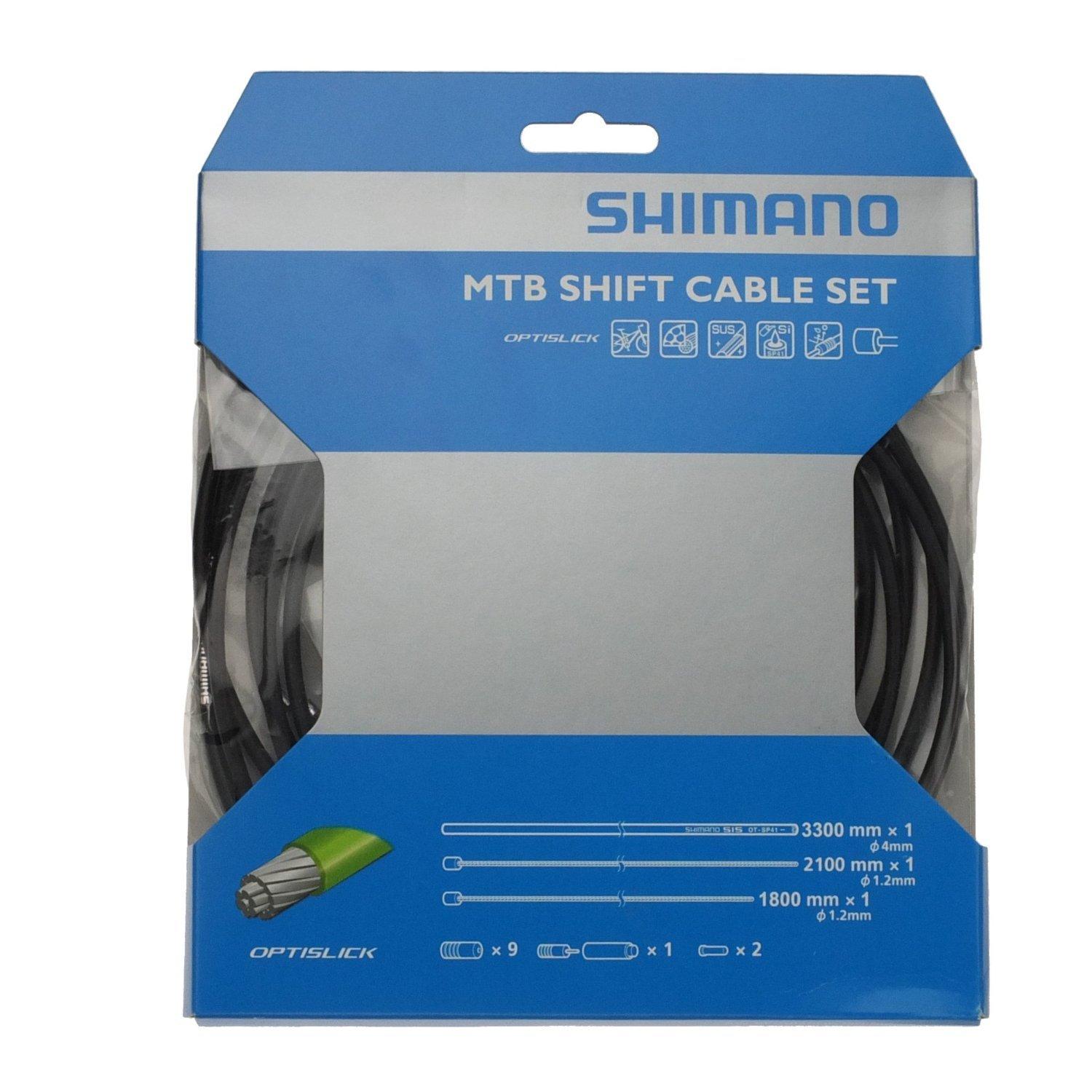 

SHIMANO Optislick Shift Cable Set for Black Y60198090 MTB, чорний