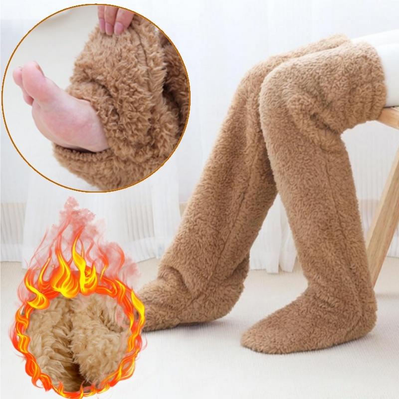 Elderly Knee Pads For Warmth Cold Legs Knee Joints Long Tube Socks Air-Conditioned Room Sleeping Foot Protection Socks