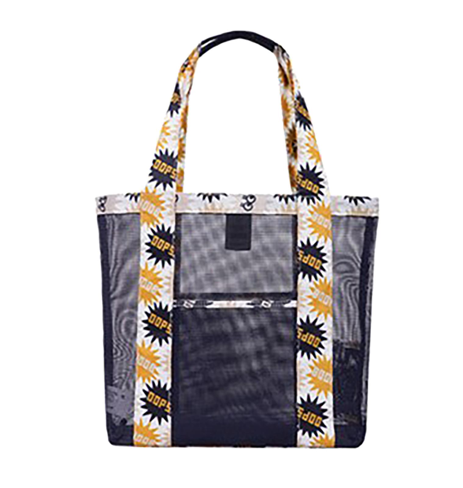 

Уличная сетчатая пляжная сумка Уличная дорожная сумка Пляжная сетчатая сумка на плечо Пляжная сумка оранжевый