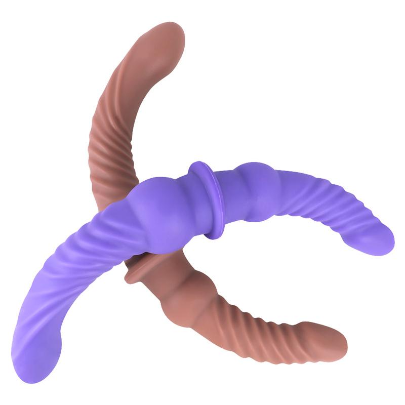 H48 Biyi Shuangfei Liquid Silicone Double Same Sex Penis SM Sex Products