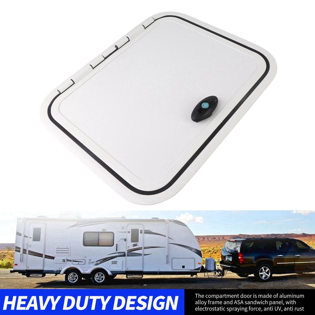 RV Compartment Door RV Compartment Door H500 W400mm Anti UV Perfect Sealing Rounded Corner Baggage Storage Door for Motorhome