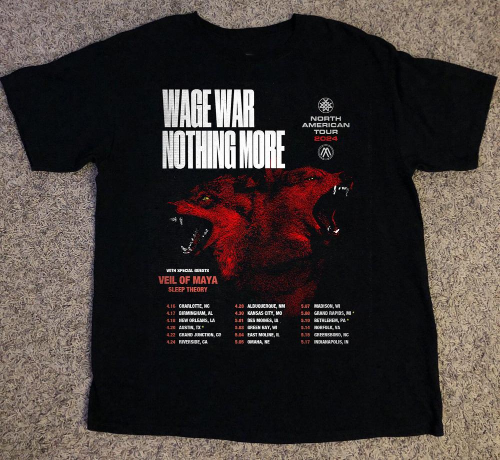 Wage War Band Tour 2024 Gift For Fans All Size S to 4XL T shirt Unisex T-Shirt XXXXL