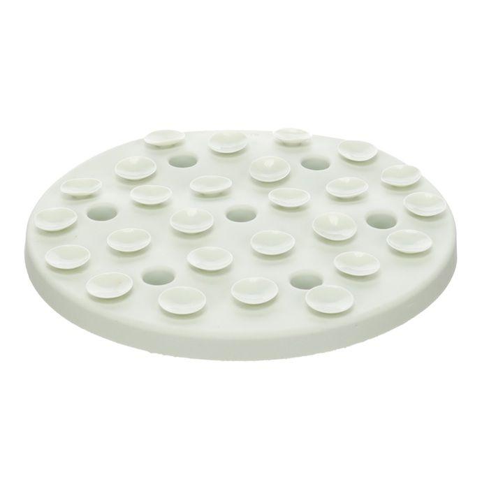 Tapis à lécher Fleur Rond 20 cm Vert