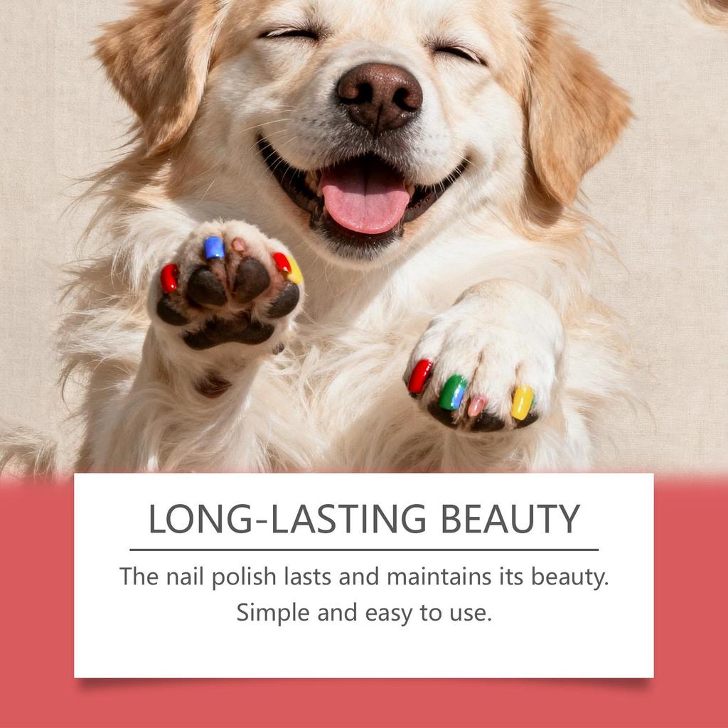 5pcs EelJoy Pet Nail Polish Pens | For Dogs & Cats | Gentle Formula | Long-Lasting Nail Art | Pet Nail Polish | Pet Manicure Set