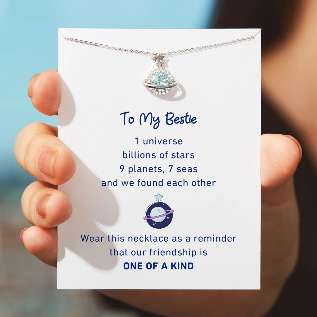 S925 Sterling Silver Planet Star Luxury Necklace for Women – Fashionable European & American Style Clavicle Chain 925 Silver