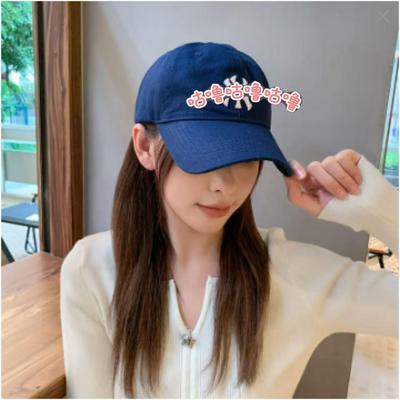 NY Hat Unisex Wide Brim Duckbill Baseball Cap—Fashionable, Versatile, Solid Color, Embroidered, Large Fit for Sun Protection