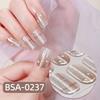 Gel Nail Stickers Full Cover Self Adhesive French Manicure Strips Quick Apply No UV Light Required Salon Quality