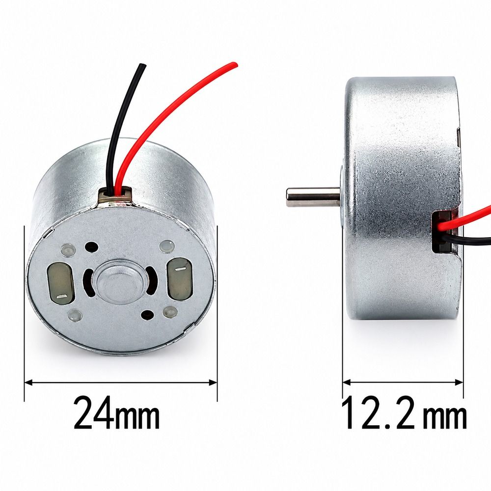 5Pcs DC 1.5V-6V RF-300 DC Motor 2Pin Brush Motor New Hanging Neck Fan Motor  for Hanging Neck Fan