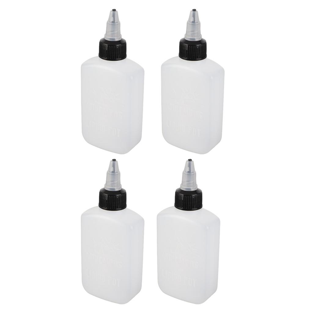 4 Pcs Seasoning Bottle 100ML Portable Sealed Reusable Dispensing Oil Bottle Seasoning Bottle for