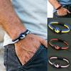 Classic Color Blocking Design Men Bracelet Premium Selected 4mm Cord Lightweight Comfortable Sports Sweat Absorbent Braslet Gift