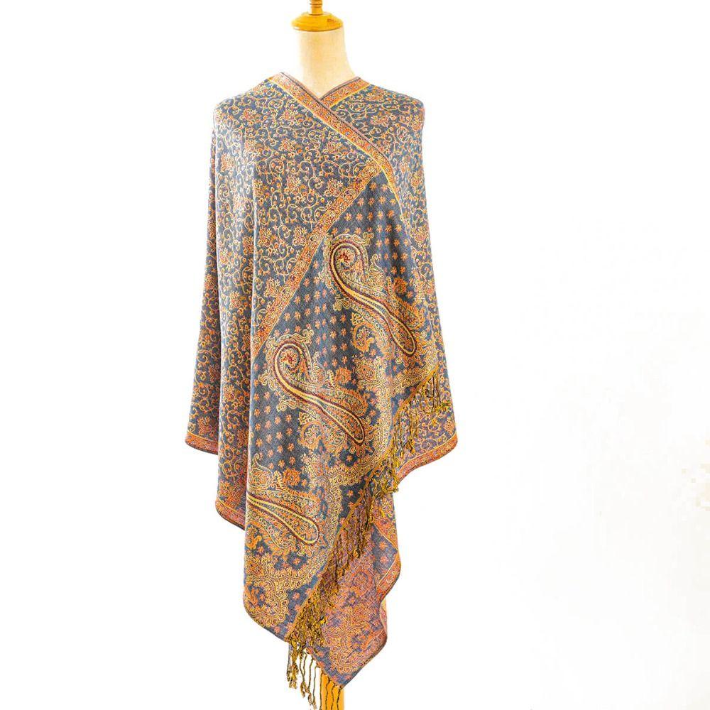 Quastenschal Paisley Pashmina Mode Hijab