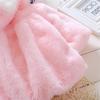 Girls' New Hooded Furry Cape Coat - Winter Faux Fur Shawl Sweater for Dolls
