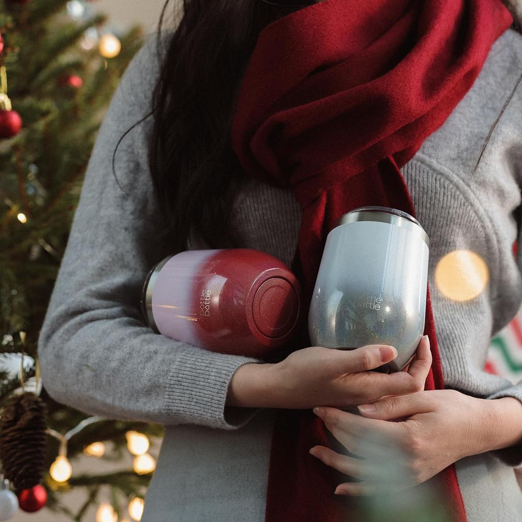 Tumbler Coffee with Lid Vacuum Insulated Stainless Steel Tumbler Gradient Cold Insulation Beer Coffee Cup Thermos Bottlebottle Ash (360ml)