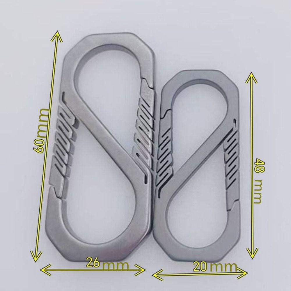 Echt Titan Legierung Keychain Tragbare Schlüsselanhänger Schnalle Anhänger Mann Auto Keychain Outdoor-Tool