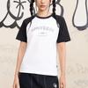 Converse Raglan Sleeve T Shirt Women's Black White 10026176-A01