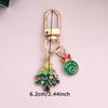 WTEMPO Christmas Series Pattern Design Keychain Sets Cute Christmas Tree Bags Keychain Pendants Holiday Small Gifts DIY Home Festive Decor Ornaments