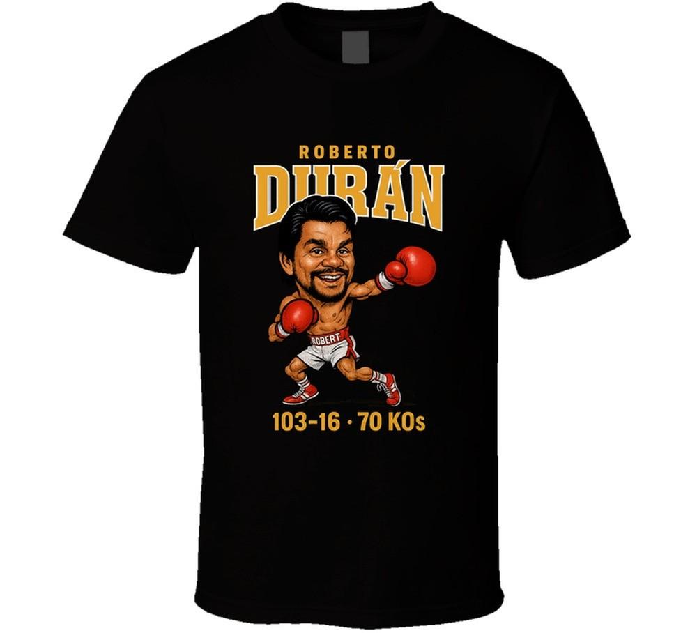 Roberto Duran Caricature Boxing Record T Shirt Unisex T-Shirt XXL