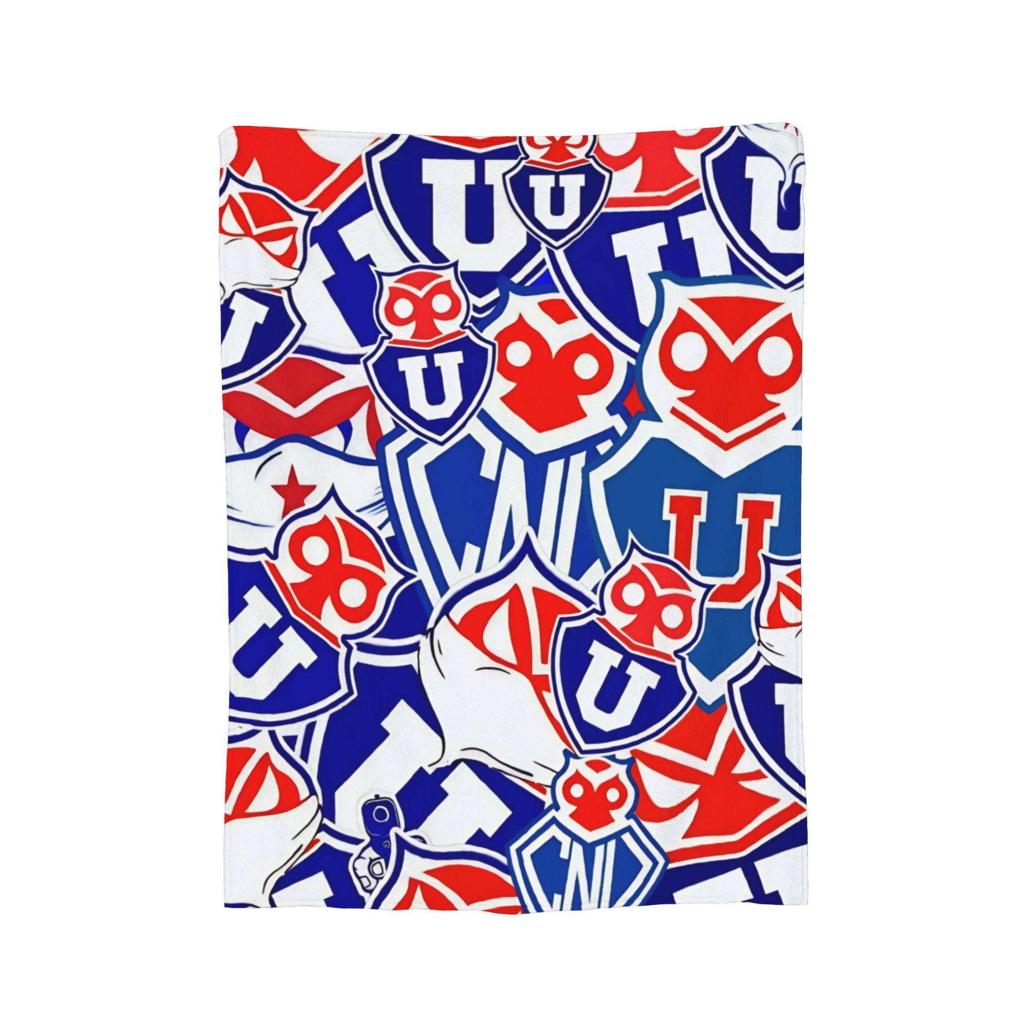 Club Universidad de Chile Copa Chile Flannel Throw Blanket Soccer Blanket for Home Car Super Warm Quilt, 150x200cm