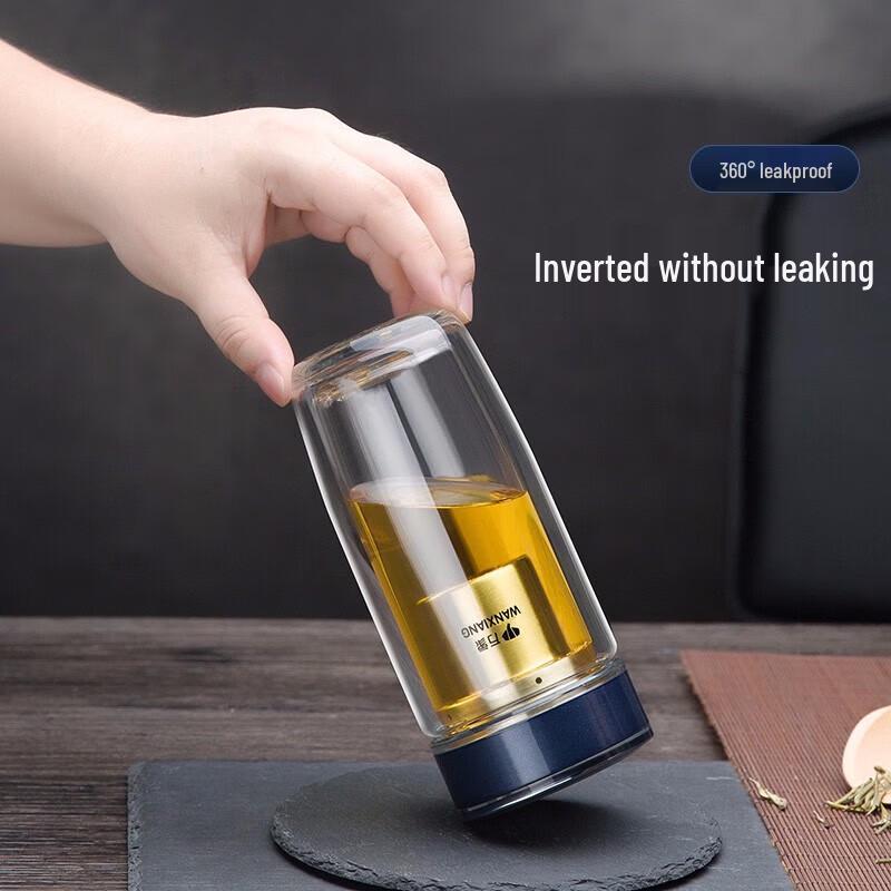 Wanxiang Portable Double-Walled Glass Tumbler