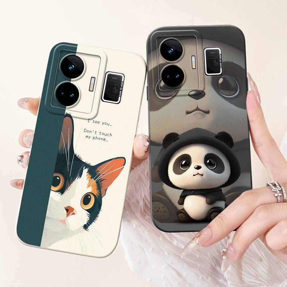 For Realme GT3 Case RMX3709 Cute Funny Cartoon Cover Soft Silicone Case For Realme GT Neo 5 Neo5 240W RealmeGT3 Back Cover Coque