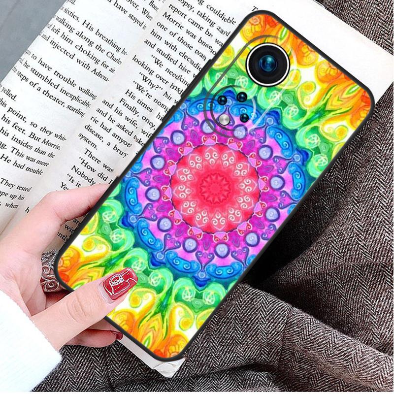 Trippy Tie Dye Floral Mandala Case For Honor X9b X8b X6 X7 X8 X9 X6a X7a X8a X9a Honor 70 50 90 Lite Magic 6 5 Pro Cover