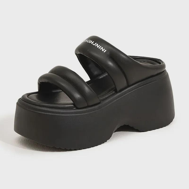 Women's Thick-Soled Platform Sandals - 2025 Summer Fashion, Height-Enhancing European Style