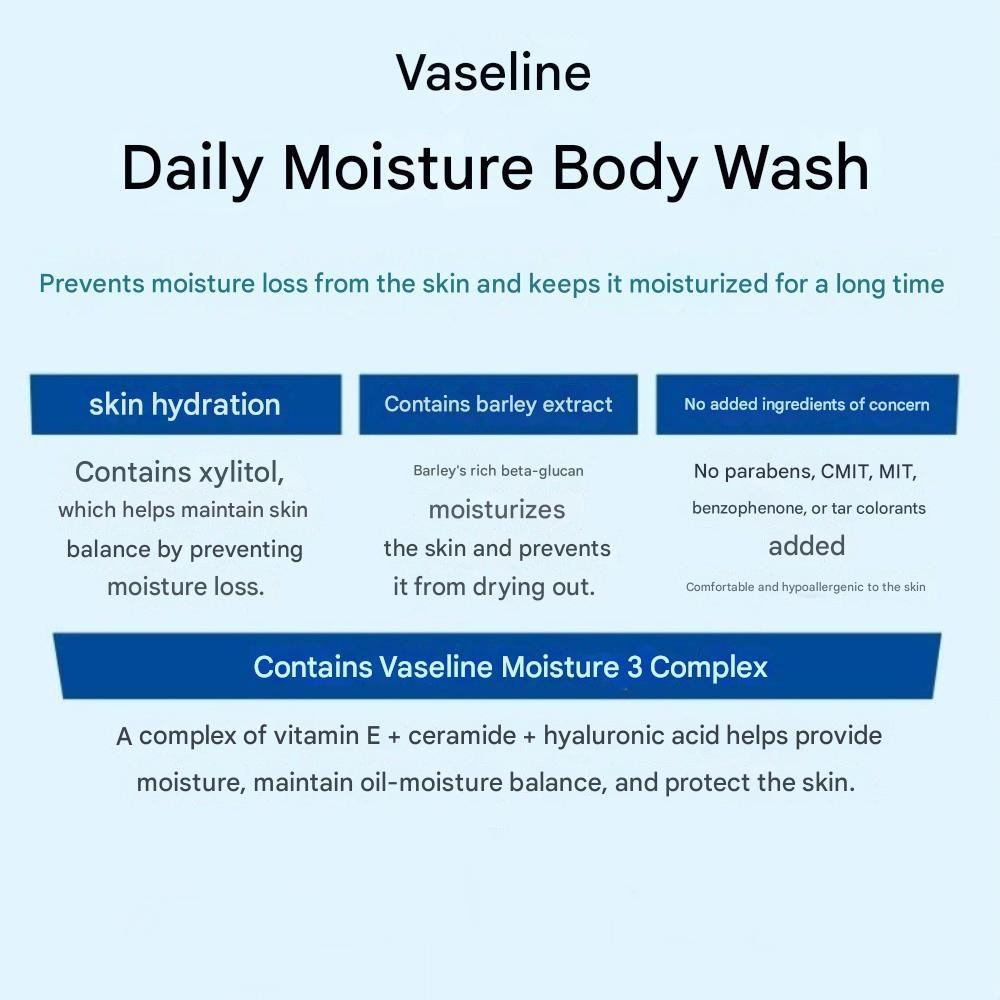 Vaseline Daily Moisture Body Wash 800ml X 2ea