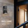 Outdoor Wall Light Plastic Housings Dual Head Exterior Wall Lamp with Up and Down Sconces 6000k White Light