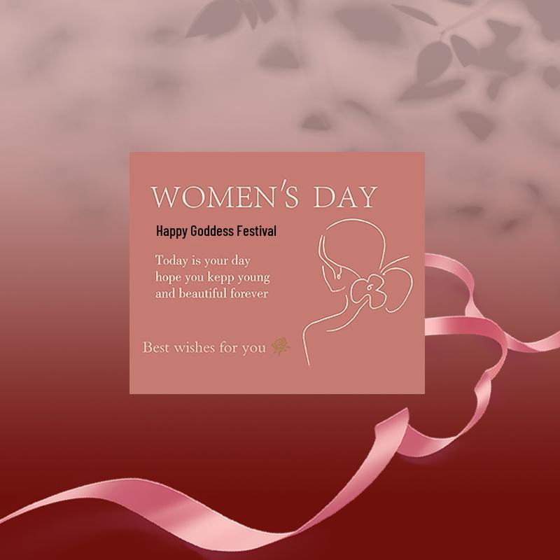 Goddess Festival Floral Bouquet Greeting Card – Women s Day Handwritten Blessings