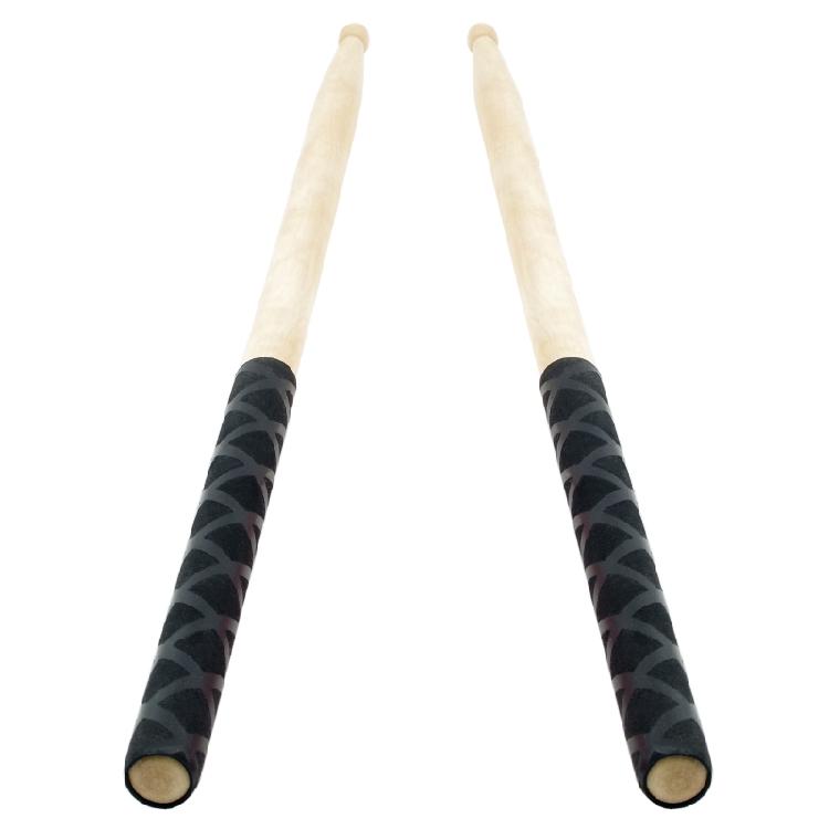 1Pair Drumstick Grips Absorb Sweat Sleeves Soft Tip Non-slip Cover Wear-resistan