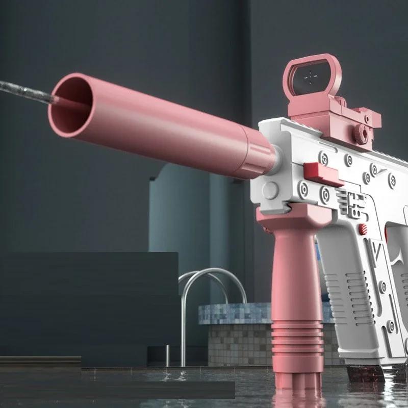 Electric Water Gun for Kids Large-Capacity Rapid-Fire Summer Splash Outdoor Shooting Toy Boys Birthday Gifts Water Play Toys