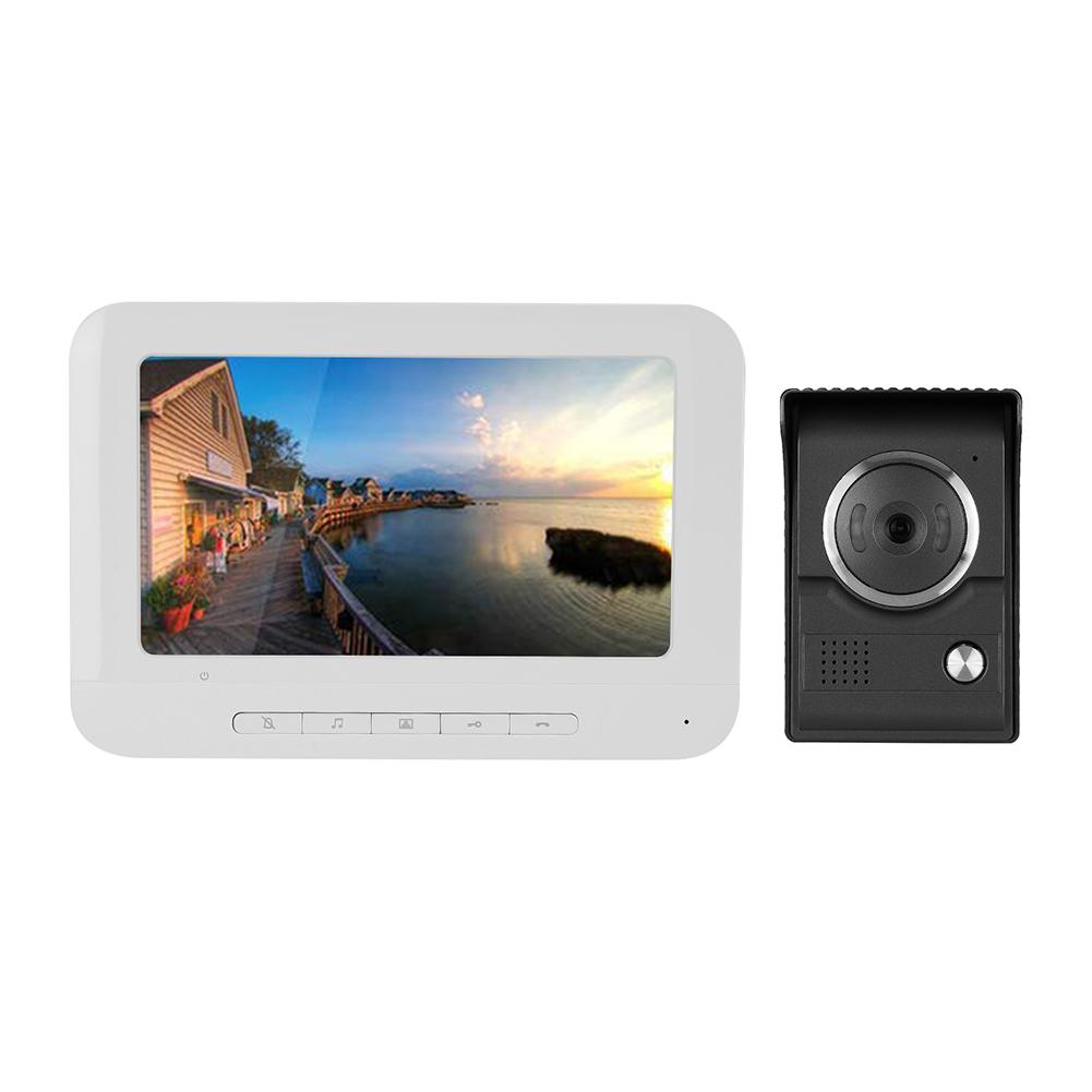 7 Inch IR TFT LCD Color HD Video Intercom Monitor Surveillance Doorbell