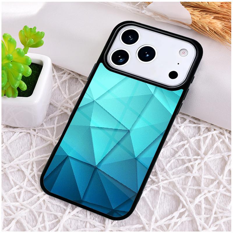 The Light Waves Geometry Abstract Triangle Shockproof Phone Case for iPhone 17 Air 16e 15 11 12 14 13 Pro Max Cover Coque