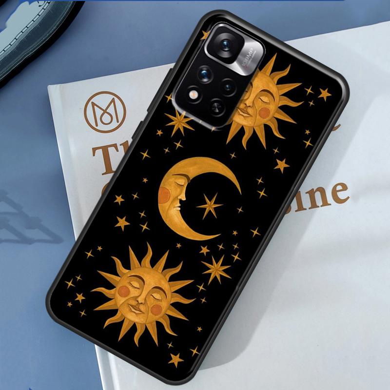 Sun Moon Case For Xiaomi Redmi Note 13 12 11 9 10 14 Pro 9S 10S 11S 12S Redmi 14C 10C 12C 13C Cover