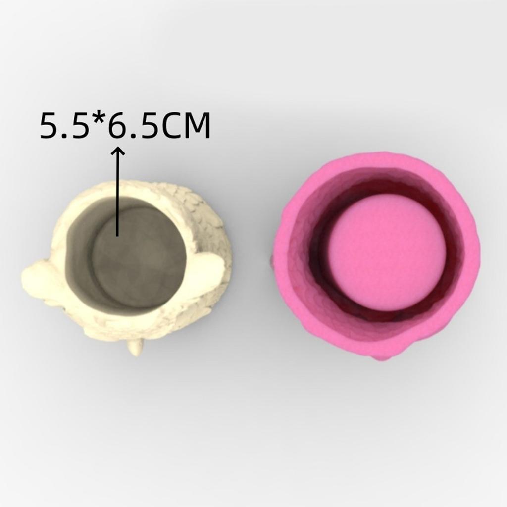 Silikon Blumentopf Form Blumenvase Formen Eulenform Silikon Textur für Sukkulenten Pflanzgefäß und Resin Guss Handwerk