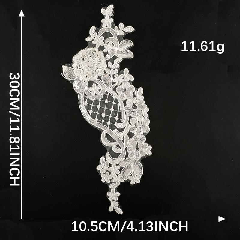 Accesorii Rochie de Mireasă Mărgele Plasă Floare Dantelă Broderie Autocolant Accesorii Bijuterii DIY Patch Autocolant Autocolant Pânză