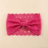 Women's Vintage Lace Hollow Out Wide Elastic Wrap Headband for Casual Everyday Wear