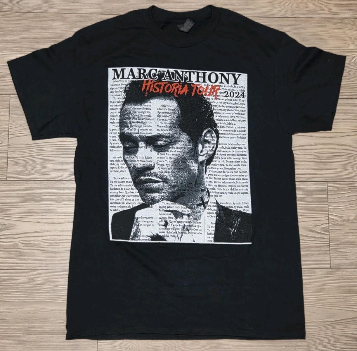 Historia 2024 Tour Marc Anthony T Shirt Medium Black Unisex T-Shirt XXXXL