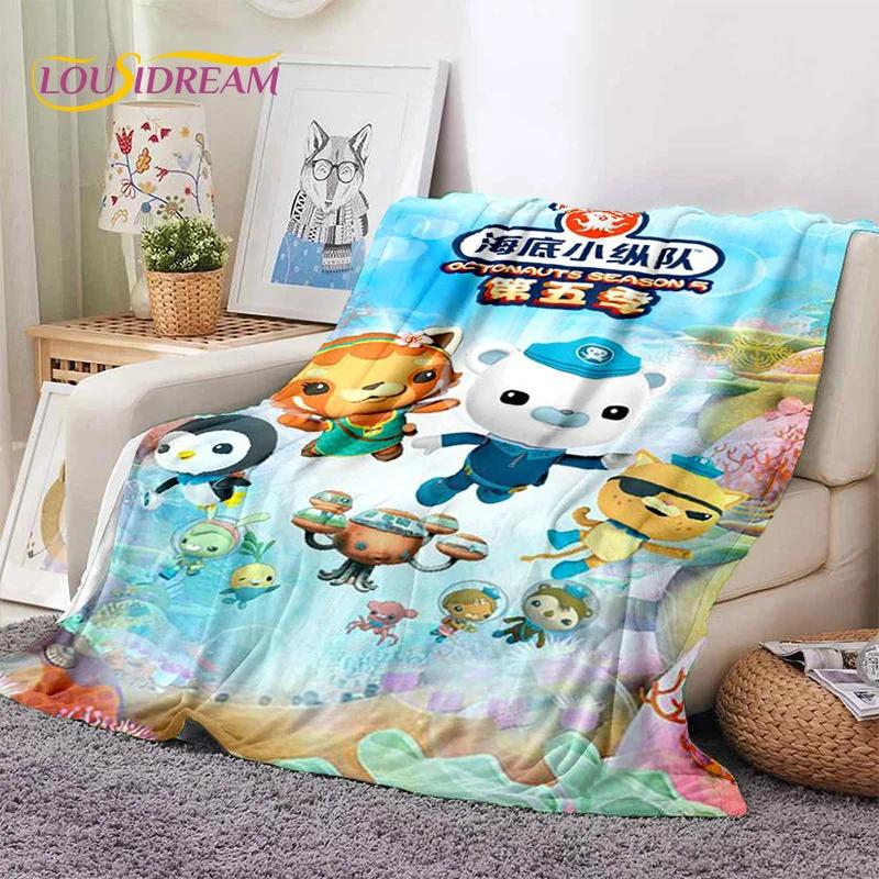 The Octonauts Barnacles Cute Cartoon Soft Flannel Blanket for Bed Bedroom Sofa Picnic,Throw Blanket for Outdoor Leisure Nap Gift
