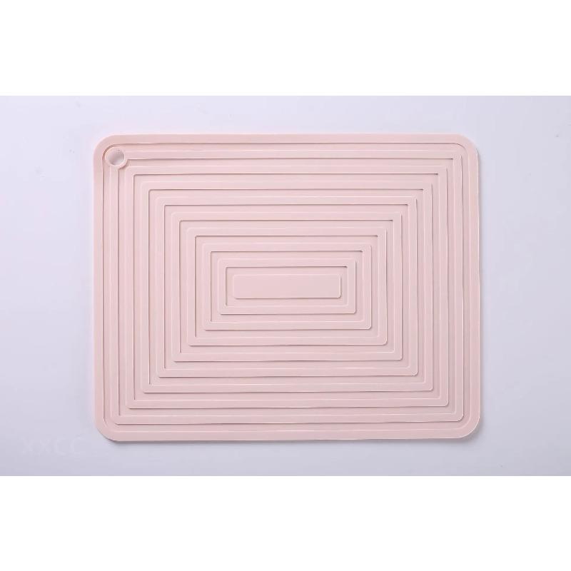 Silicone Pot Mat Square Thickened Heat Insulation High Quality Durable Design Safe for Children Mat Non Slip Corrugated Models Kitchen Table Mats