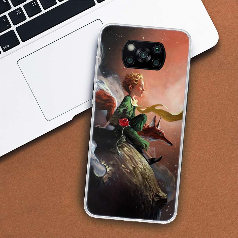 The Little Prince Fox Cartoon Phone Case For Xiaomi Poco X3 GT X4 NFC M4 Pro M3 M2 F3 F2 F1 Mi Note 10 A3 A2 Lite A1 CC9E Fundas