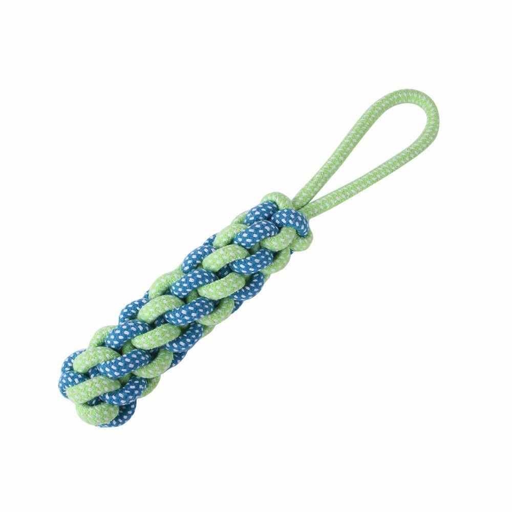 Bite Resistant Dog Spring Pole Toys Cotton Rope Dog Teething Toy  for Dogs Puppy