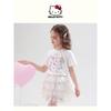 Hellokitty Girls Summer Suit 2025 New Short-Sleeved Girl Skirt Kidsren's Summer Suit Two-Piece Trendy Set