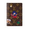 Coated Canvas Passport Holder Women's Brown M15327