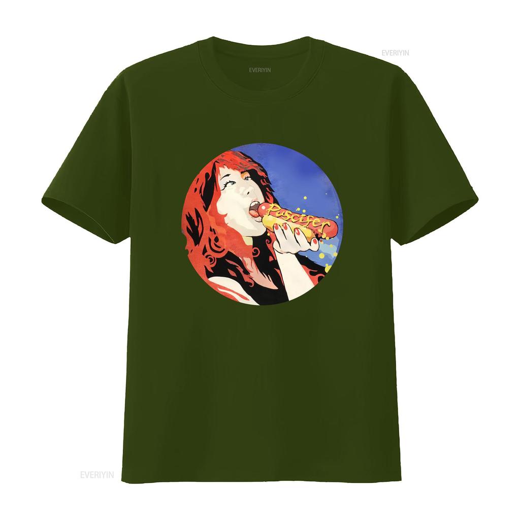 PUSCIFER HOTDOG For Fan Black Size S XL Funny T Shirt AH w vintage Washed Stretched graphic homme Unisex Casual