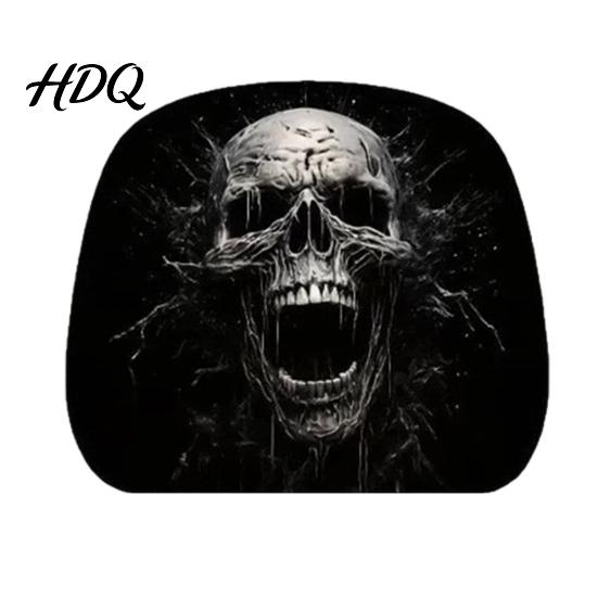 Headrest Cover for SUV Funny Car Covers Spooky Pattern Seat Polyester Protector Protector Universal Breathable Stretchy Interior Accessories